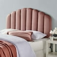 thumbnail image 2 of Headboard, Full Queen Size, Velvet, Pink, Modern Contemporary Urban Design, Bedroom Master Guest Suite, 2 of 10