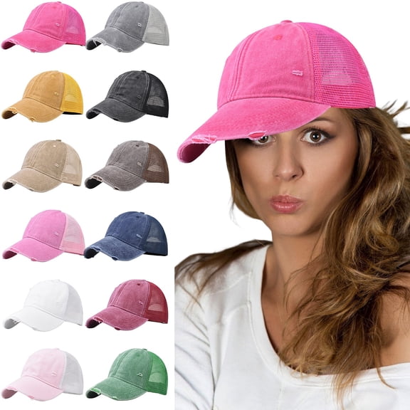 Men Ladies Denim Buckle Baseball Cap Outdoor Sunshade Casual Breathable Summer Hat