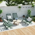 thumbnail image 5 of FODINGHILL Folding Xavier Adirondack Chair, HDPE All-Weather Folding Adirondack Outdoor Chair for Patio Porch Garden, Forest, 5 of 7
