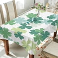 thumbnail image 4 of 54"x54" St Patrick's Day Clover Tablecloth Waterproof Washable Polyester Square Table Cover Durable Tablecloth for Kitchen Dining Table Party Decor, 4 of 7