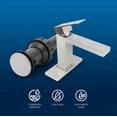 thumbnail image 5 of Bathroom Faucet w/ Deck Plate, 1 handle, 1 or 3 hole Stainless Brushed Nickel, 5 of 7