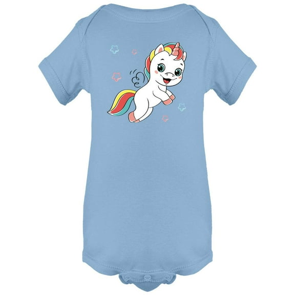 Flying Happy Unicorn Bodysuit Infant -Image by Shutterstock, Newborn