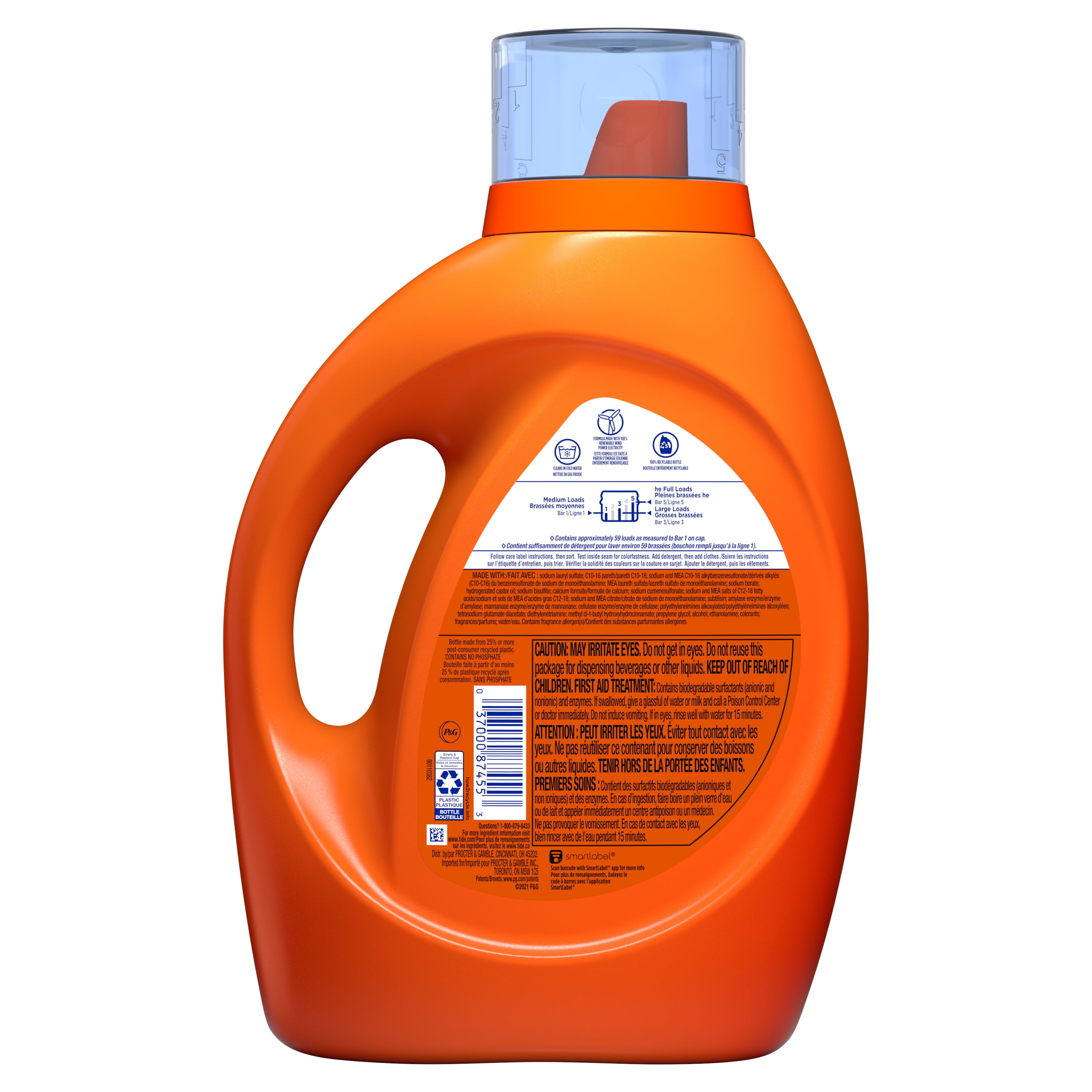 Tide Plus Downy April Fresh, 59 Loads Liquid Laundry Detergent, 92 fl oz