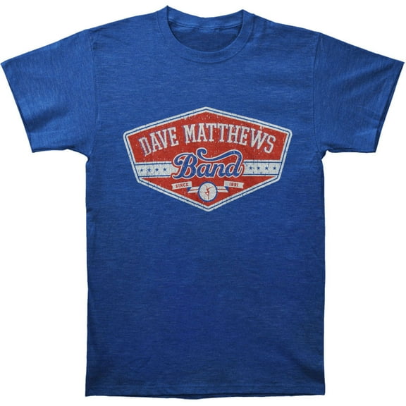 Dave Matthews Band Men's East Side Slim Fit T-shirt Medium Royal