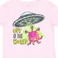 thumbnail image 4 of Inktastic Out of This World Cute Pink Alien Ufo Boys or Girls Toddler T-Shirt, 4 of 5