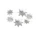 thumbnail image 1 of Matsuzay 1 Juego de adornos navideños, divertido, exquisito, estilo Simple, estéreo, accesorio colgante para interiores, decoración de adorno para el Kits de decoración para fiestas Plata Matsuzay HA059996-01, 1 of 6