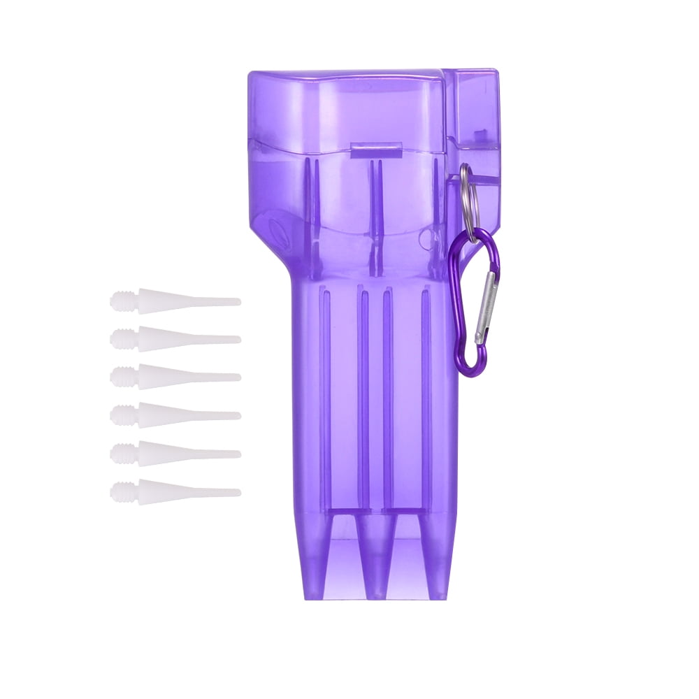 Purple Portable Nylon Box Case for Steel Tip Darts Soft Tip Darts 