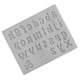 thumbnail image 2 of Ounissouiy Moldes de Fondant A-Z letras en inglés molde en relieve hecho a mano artesanía caramelo fundición morir celebración postre pudín Cocina y Comedor Minúsculas/Gris Claro Ounissouiy HA062186-04B, 2 of 6