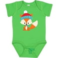 thumbnail image 3 of Inktastic Winter Fox, Cute Fox, Fox with Hat, Fox with Scarf Boys or Girls Baby Bodysuit, 3 of 5