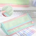 thumbnail image 4 of Zipper Pouches for Organizing,Mesh Zipper Pouch Bags,Mesh Nylon Storage Bag with Zipper,9IN Small Makeup Bag Toothbrush Toothpaste Cosmetic(Green), 4 of 6