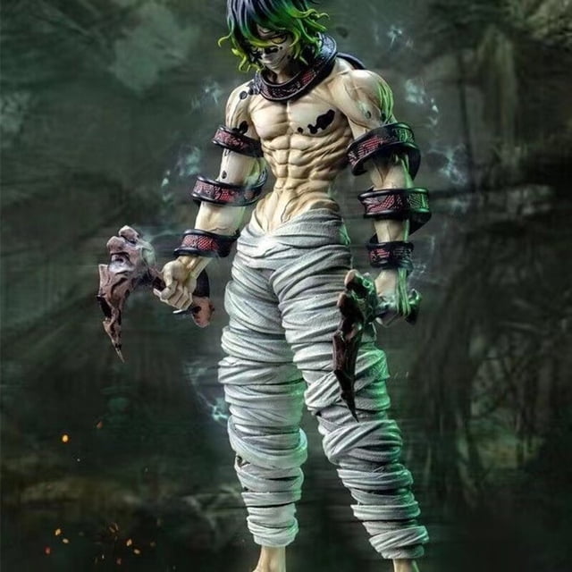 Demon Slayer Anime figura de acción Giyuutarou Daki Kokushibo Kochou Shinobu Toy Kimetsu No Yaiba Gyutarou modelo de colección de PVC Fivean unisex
