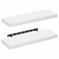 thumbnail image 4 of Furinno TANNA Floating Shelves for Wall Set of 2, 12 x 35 Wall Shelf, Wall Mounted Floating Shelf with Invisible Bracket, 2-in Thick Shelf, for Bathroom, Living Room, Bedroom, Home Office, White, 4 of 4