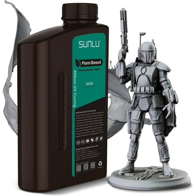 SUNLU 3D Printer PlantBased Resin, Safe PlantBased Biodegradable