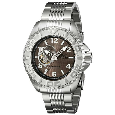Invicta 17458 Men's Pro Diver Brown Dial Stainless Steel Bracelet Automatic Dive Watch