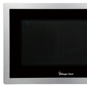 Magic Chef MC99MST Countertop Microwave Oven, 900 W, Stainless Steel