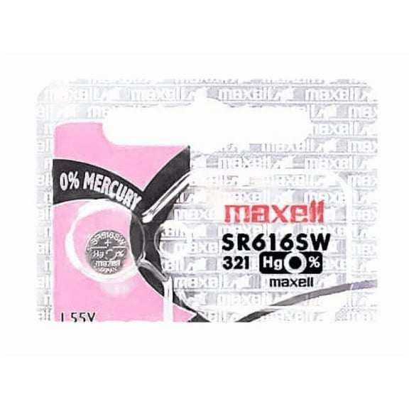 Maxell 321 SR616SW 1.55V Silver Oxidee Watch Battery