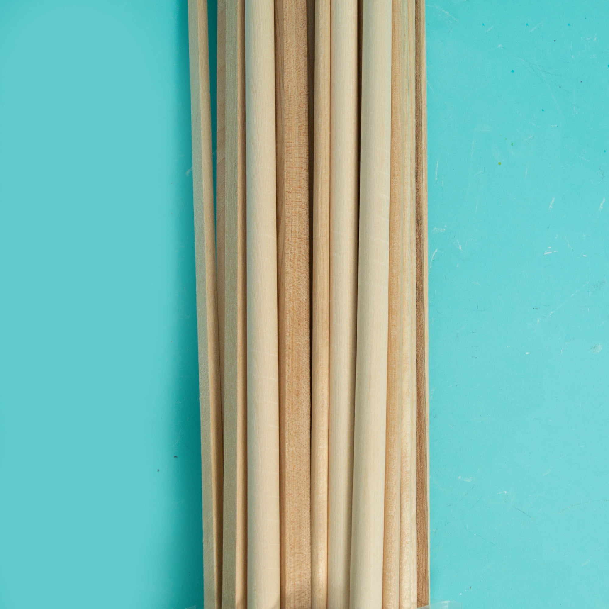 Hello Hobby Wooden Craft Dowels, 40 Pieces