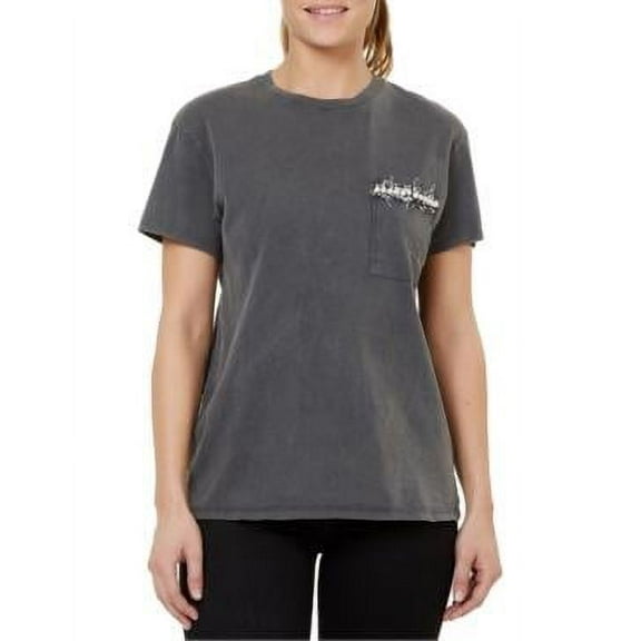 MSRP $40 Numero Brocade-Trimmed Cotton T-Shirt Size XL