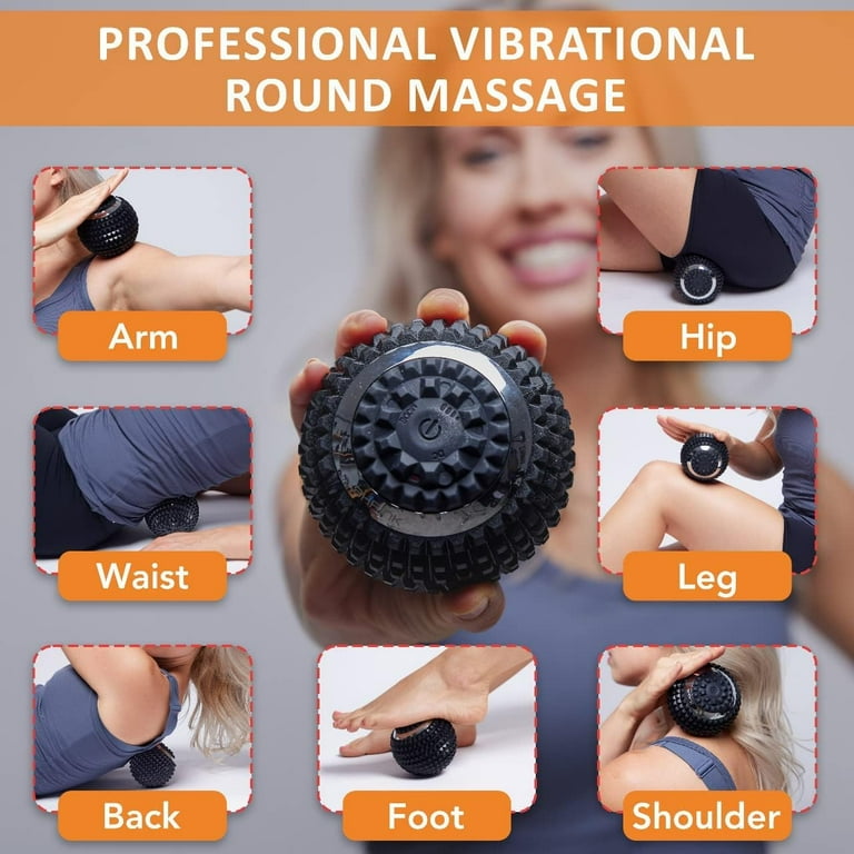 vibrating ball walmart Shrink Vibrating Massage Ball with 4-Speeds - Deep Tissue Trigger Point for  Relieving Muscle Pain and Tension