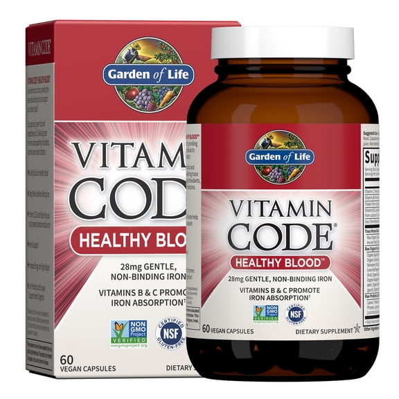 Garden of Life Vitamin Code Healthy Blood, 60 Vegan Capsules