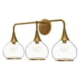 thumbnail image 2 of Kuzco Lighting Hazel 26" Vanity Light, 3X60W E26 Aged Gold/Opal Glass, 2 of 5
