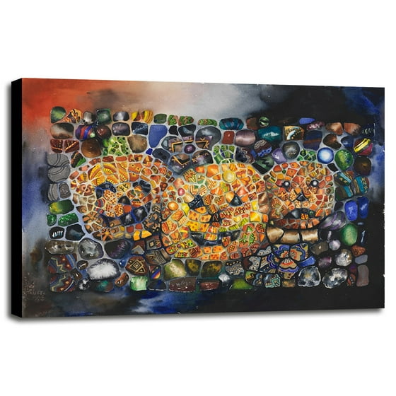 Jack O Lanterns Chakel78701 Print 25 X35 By Charlsie Kelly In A Jack O Lanterns Chakel78701 Print 25 X35 By Charlsie Kelly In A Canvas Stretched Black Frame Com