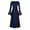 Blue, variant on breaise Medieval Victorian Dress for Women 2024 Vintage Gothic Flare Long Sleeve Maxi Dresses Renaissance Color Block Lace Up Dress
