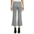 thumbnail image 5 of Time and Tru Women's Mid Rise 25" Inseam with Side Zip Closure Kick Flare Crop Pants, 5 of 5