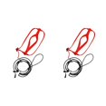 thumbnail image 4 of Redempat Bird Harness Nylon Leash Training Rope Multipurpose Firmness Safety Red 2Set, 4 of 6