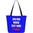 thumbnail image 1 of Custom Tote Bag With Logo Photo, Custom Bag, Personalized Shopping Bags Reusable Grocery Bags Bulk For Work Travel Gifts, 1 of 8