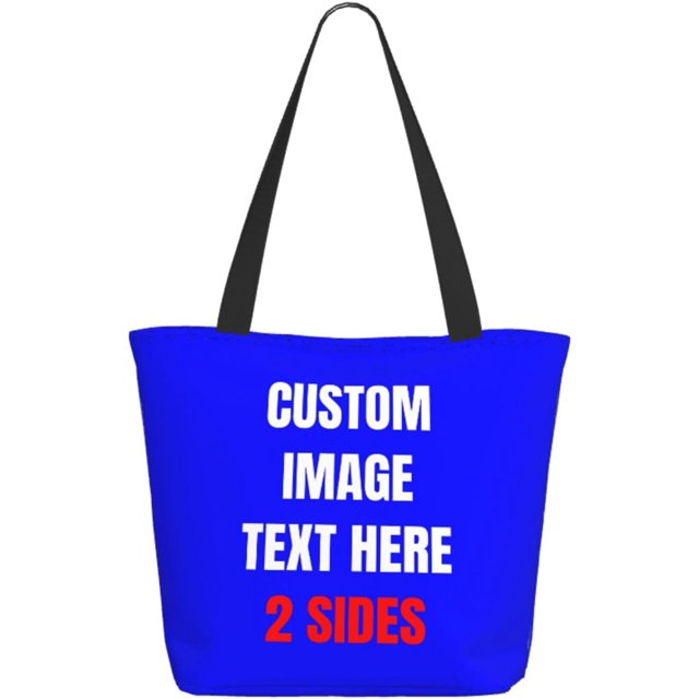 Custom Tote Bag With Logo Photo, Custom Bag, Personalized Shopping Bags Reusable Grocery Bags Bulk For Work Travel Gifts