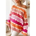 thumbnail image 3 of FOLUNSI Flirty Rose Red Sweater: Balloon Sleeves, Drop Shoulder, Long sleeves, 3 of 8