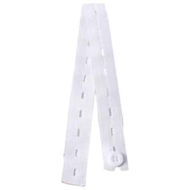 Fiudx Banda Elástica para Guardar Ropa, Autoadhesiva, con Cierre de Botón Ajustable, Alta Elasticidad, Organizador Compacto, Ideal para Viajes, Juego de 10 Unidades, 2,5 X 80 Cm