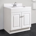 thumbnail image 4 of Wyndham 31 Inch Bathroom Vanity with Top, Ready to Assemble, White – Design House, 586461, 4 of 9