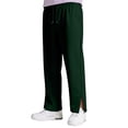 thumbnail image 7 of Girls Casual Pants Elastic Waist Drawstring Sweatpants with Side Split Fall Long Trousers Dark Green,13-14 Years, 7 of 7