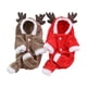 thumbnail image 1 of Fiesta de Navidad Ropa para mascotas Invierno Cálido Con capucha Coral Terciopelo Disfraces casuales gruesos con sombrero Pequeño Mediano XS 2 piezas Eigraketly PT000574-01, 1 of 7