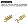 thumbnail image 4 of 500uds Bobina Cuerda Extremos, 3.5x8.5mm Hierro Resorte Tubo Tapa Broches con Bucles para Bricolaje Joyería Artesanal Producción, Oro Tono Unique Bargains Extremos de cordón para hacer joyas, 4 of 6
