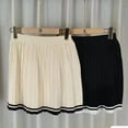thumbnail image 4 of Wxqbjtam Womens Pleated Skirt Set Clothes Trendy Exercise Summer Lightweight Short Skirts Beige, 4 of 7