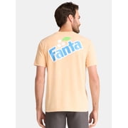 Fanta Men's and Big Men's Orange Graphic Tee with Short Sleeves, Sizes S-3XL
