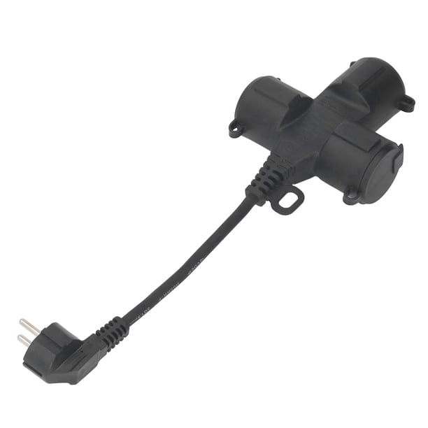Divisor De Enchufe De 3, Enchufe Europeo 250V 16A, Toma De Cable De Extensión, Resistencia A Altas Temperaturas Para Dormitorio Y Cocina