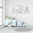 thumbnail image 3 of Never Bend Your Head Always Hold It High Life Motivation Quotes Design Elephant Design Vinyl Wall Sticker Art Decal Boy Girl Kid Room Design Bedroom Home Decor Sticker Decoration Size(18x20 inch), 3 of 3