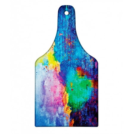

Brick Wall Cutting Board Vibrant Colored Graffiti Sprayed Wall Facade of an Urban Concrete Structure Decorative Tempered Glass Cutting and Serving Board in 3 Sizes by Ambesonne