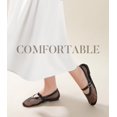 thumbnail image 3 of Sandalias planas Ankis Mesh para mujer negras 2025 Summer, 3 of 7