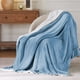 thumbnail image 3 of Manta Bedsure Sherpa de forro polar para sofá, 130 x 150 cm, color azul, 3 of 6