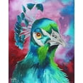 thumbnail image 2 of Medley, Elizabeth 12x14 White Modern Wood Framed Museum Art Print Titled - Peacocks of a Feather, 2 of 4