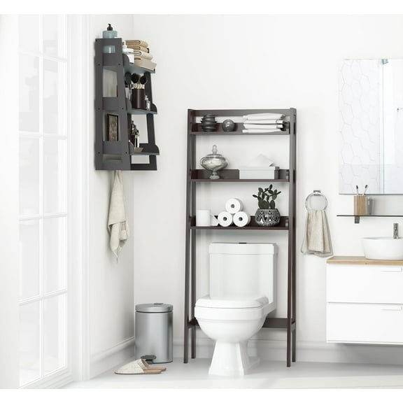 STAROUS 3-Shelf Bathroom Organizer Over The Toilet, Bathroom Spacesaver (Espresso)