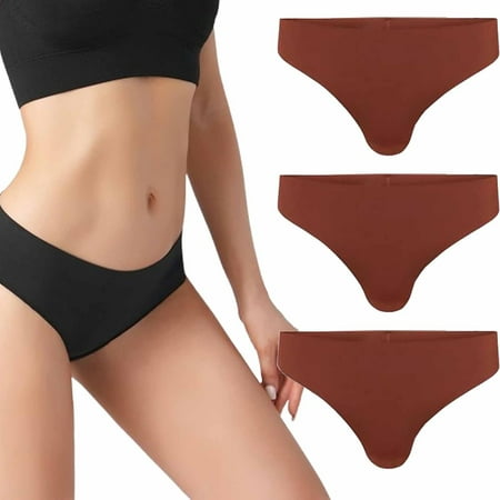 Aura Invisible Camel Toe Thong  Aura Underwear  Aura Panties  High Waisted Seamless Thongs for Ladies No Show Panty Pack