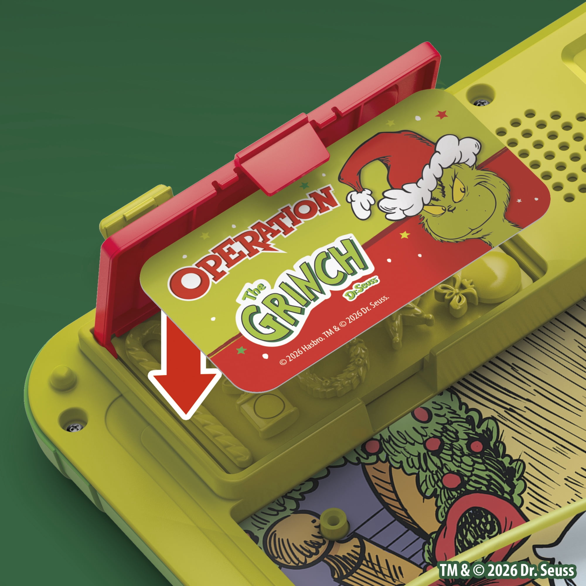 Operation: The Grinch Edition Board Game, Dr. Seuss for Kids, 1+ Players, Ages 6+ (Walmart Exclusive)