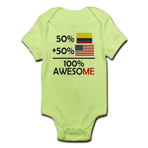 CafePress - Half Colombian Half American Body Suit - Baby Light Bodysuit