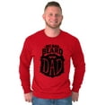 thumbnail image 5 of Big Bad Beard Dad Fathers Day Gift Men's Long Sleeve Tee T Shirt Brisco Brands L, 5 of 6